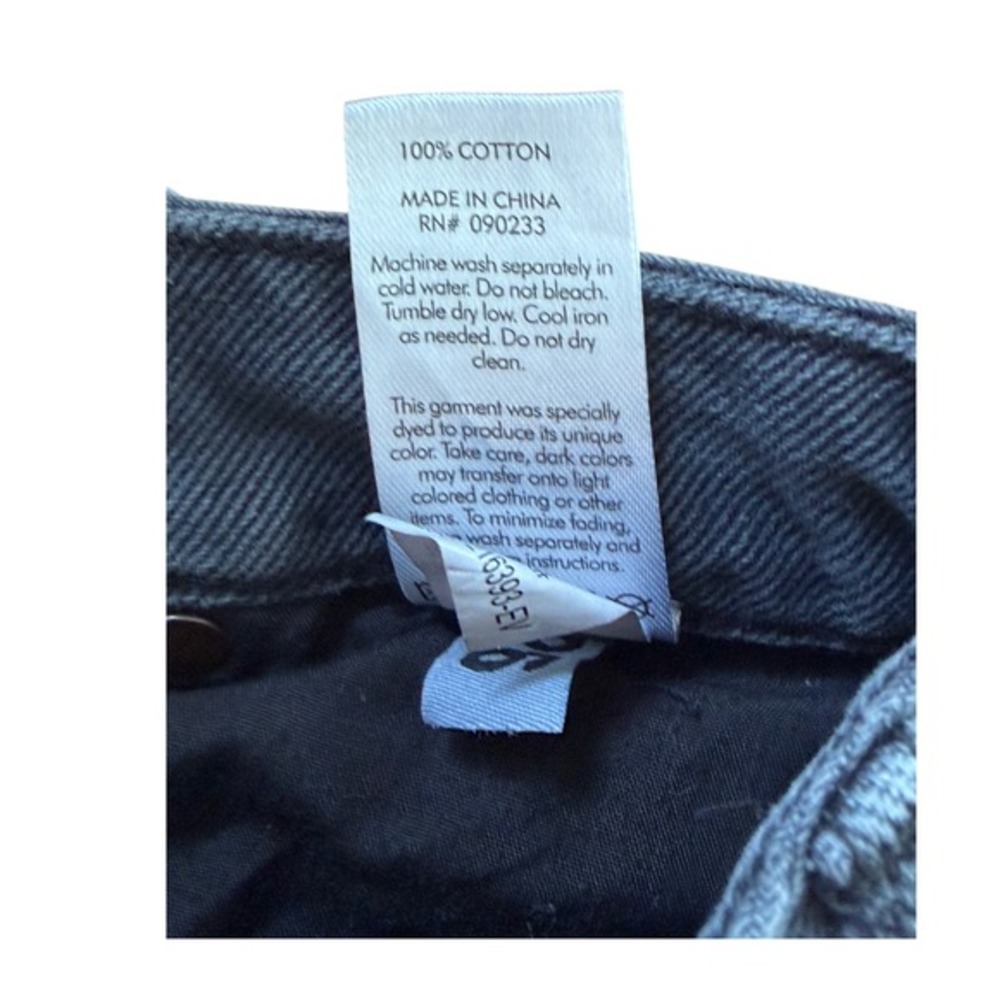 Pacsun High Rise Festival Jean Shorts Black Wash Distressed Denim 26 - Picture 5 of 5